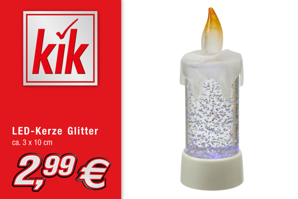 LED-Kerze Glitter