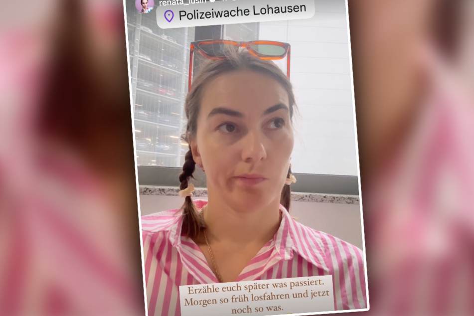 Renata Lusin (37) suchte am Dienstag eine Polizeiwache in Düsseldorf auf, meldete sich anschließend auch bei ihren Instagram-Fans.