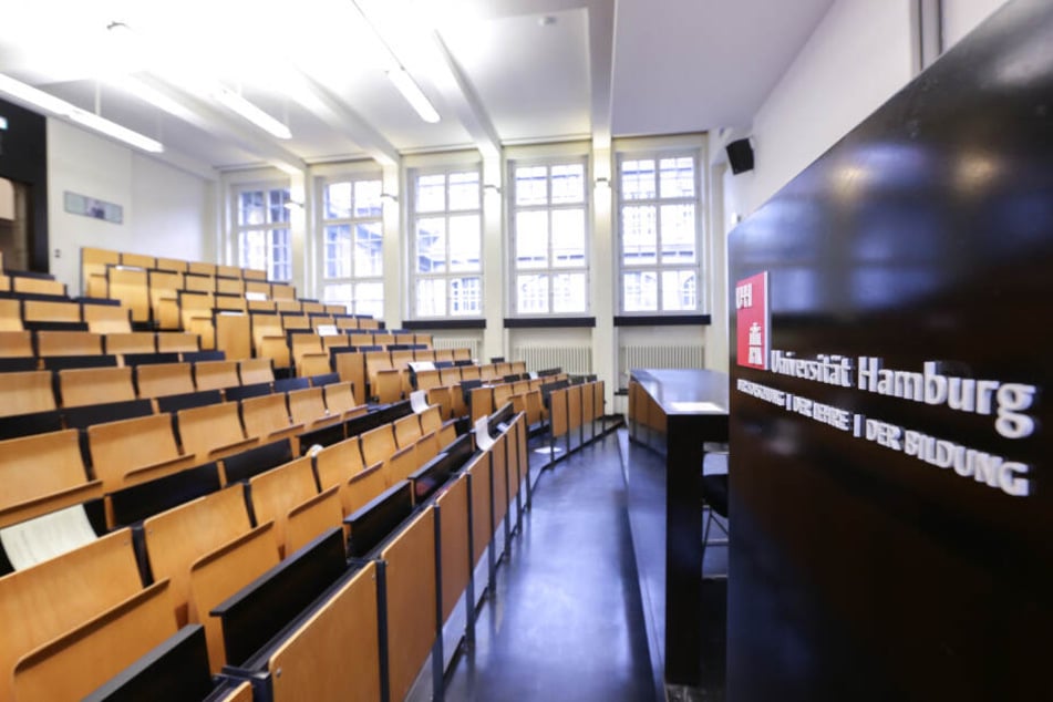Blick in einen Hörsaal der Universität Hamburg.