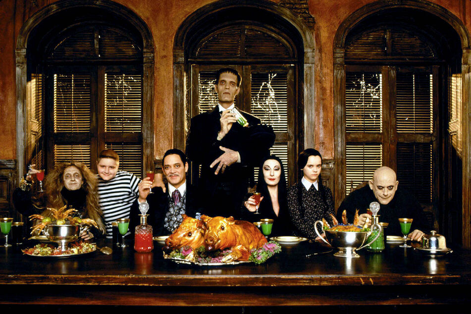 Addams Family Values, starring (from third from r.) Anjelica Huston, Christina Ricci, and Christopher Lloyd is another classic that is great for any family to watch - even the dysfunctional ones!