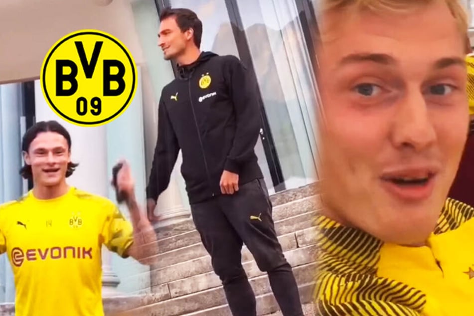 Nico Schulz, Mats Hummels und Julian Brandt hatten stimmlich einiges zu tun.