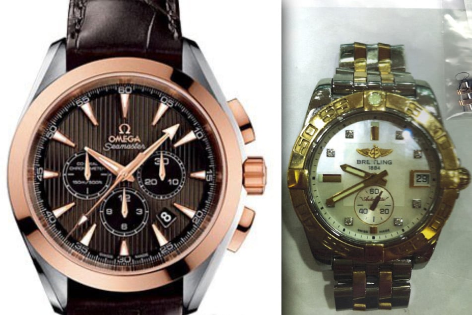 Auch diese wertvollen Uhren haben zusammen einen Wert von mindestens 21.000 Euro.