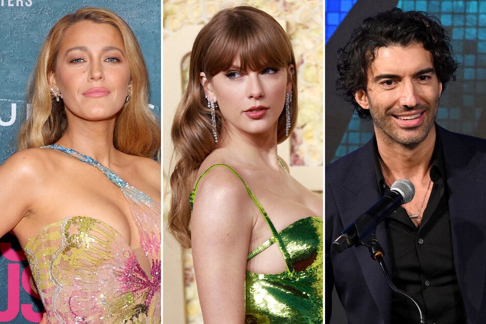 Justin Baldoni (r.) has dragged Taylor Swift into his legal drama with his Blake Lively (l.) with an accusation against the pop star in his new suit.