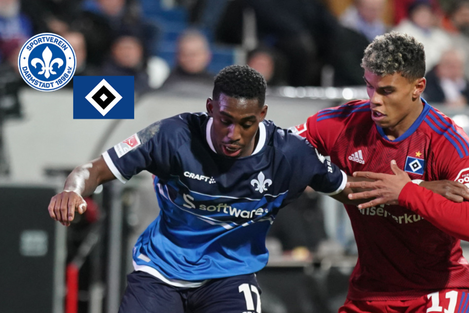 HSV gibt nach Führung Topspiel-Sieg beim SV Darmstadt 98 aus der Hand