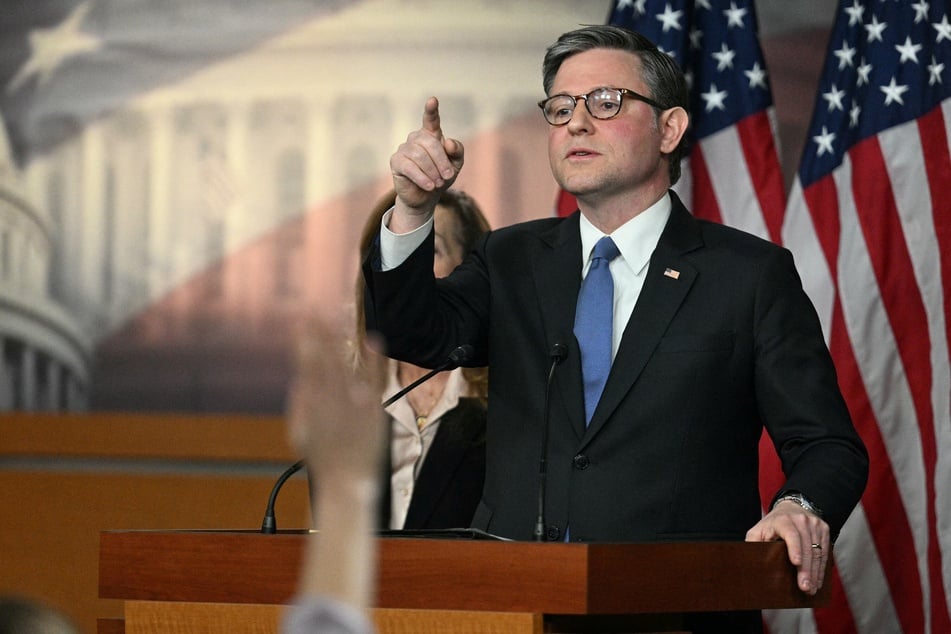 House Speaker Mike Johnson said the Trump administration is currently in "course-correction mode," pointing to the firing of Kristi Noem as Homeland Security secretary.