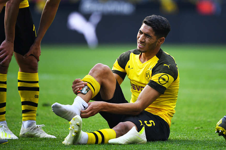 Für Achraf Hakimi ist die Saison vorzeitig beendet: Die Leihgabe von Real Madrid erlitt im Spiel gegen den VfL Wolfsburg einen Mittelfußbruch.