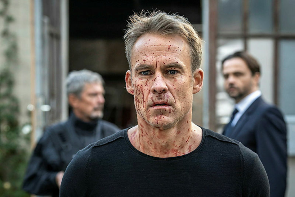 Blutig wird's: Marco Girnth (50) als Jan Maybach in einer Szene der "SOKO Leipzig"-Doppelfolge.