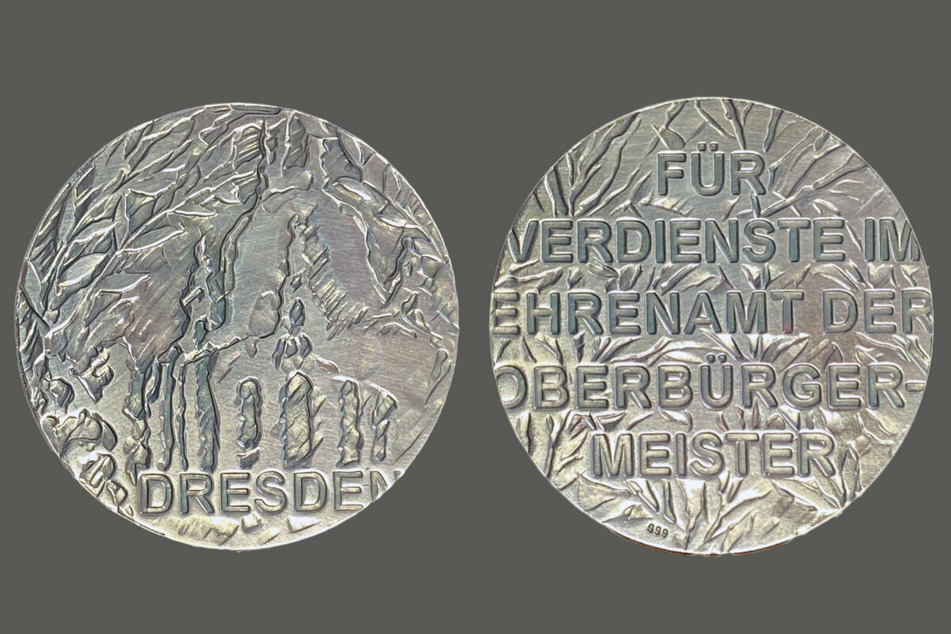 So sieht die neue Dresdner Ehrenmünze aus. Pro Jahr werden maximal zehn davon vergeben.