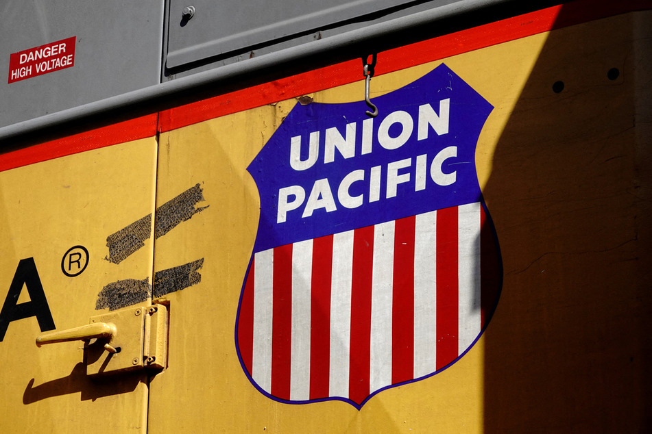 A Union Pacific train carrying coal derailed in Gothenburg, Nebraska, on Tuesday.