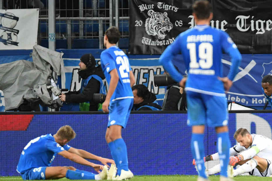 Geschunden und geschlagen: Die Jungs der TSG Hoffenheim nach Duell gegen Manchester City.