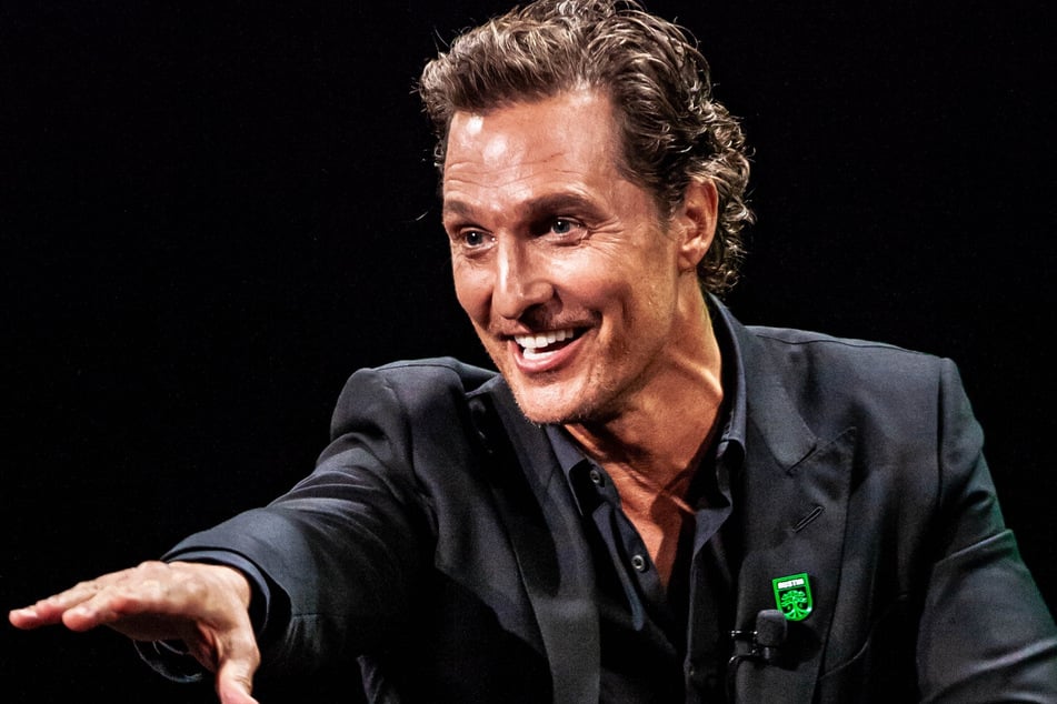 US-Schauspieler Matthew McConaughey (50) bei einer Pressekonferenz.