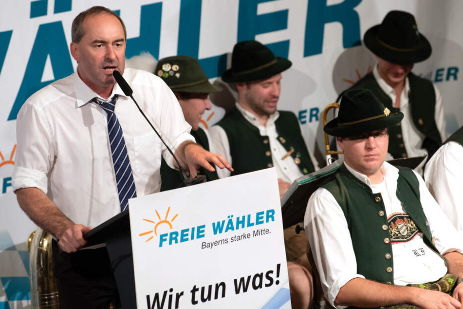 In seiner Rede hatte es Hubert Aiwanger (Freie Wähler) vor allem auf die Grünen abgesehen.