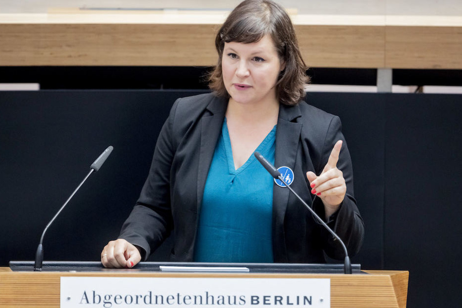 Berlins Grünen-Fraktionschefin Antje Kapek (42) kritisierte den Ex-Abgeordneten Andreas Wild für sein Verhalten scharf. (Archiv)