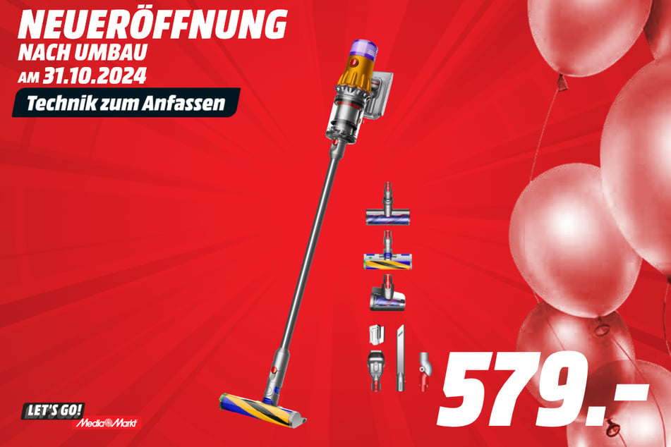 Dyson-Staubsauger für 579 Euro.