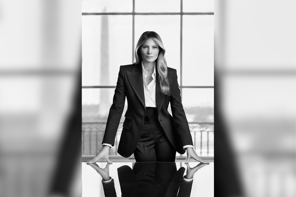 Melania Trump recently released her official White House portrait, and fans have been speculating about the message she is trying to convey.