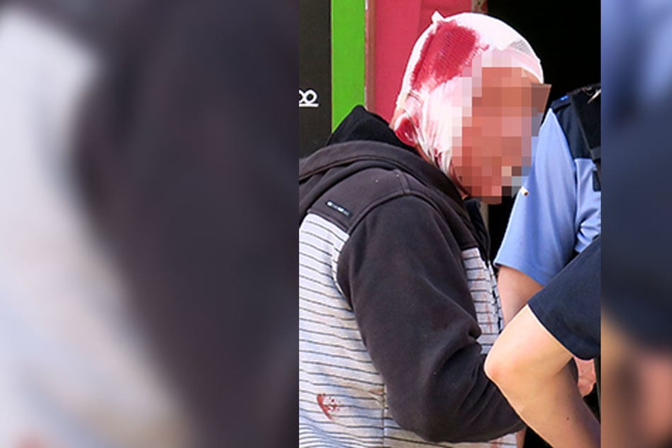 Ein Mann wurde am Kopf verletzt.