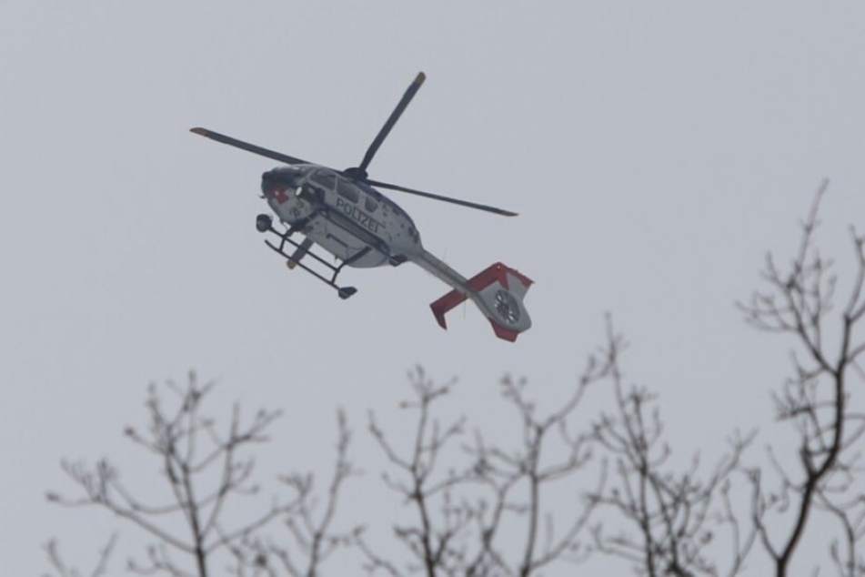 Suche der Polizei mit Wärmebildkamera.