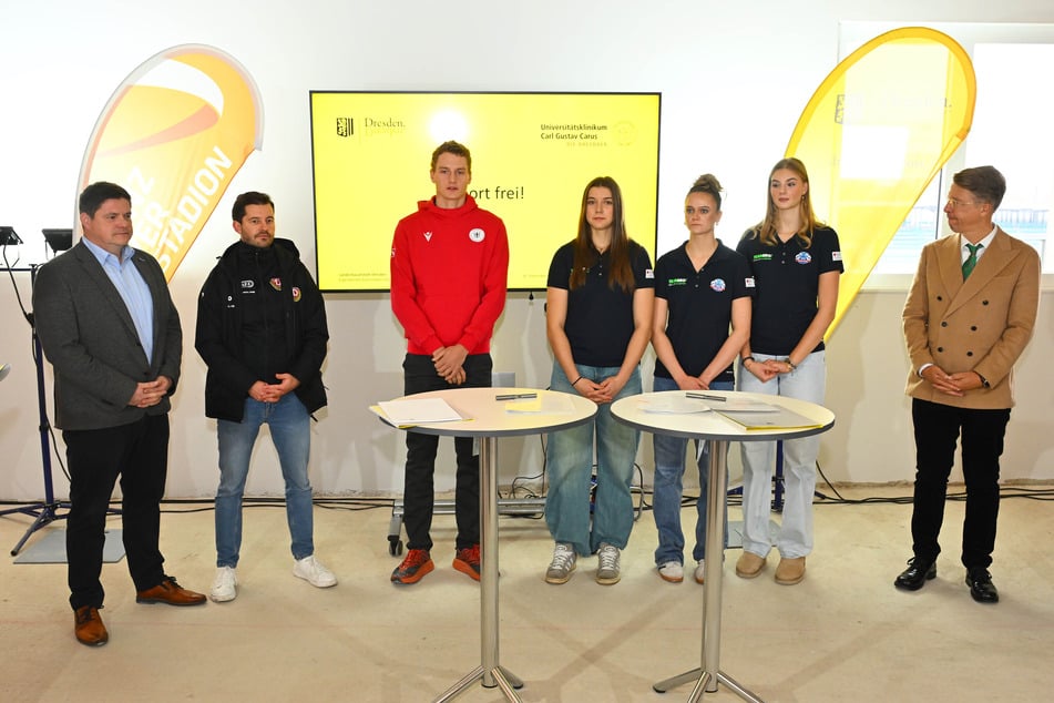 Für Coastal Rower Lukas Haaser (20, in Rot) ist der Einzug der Sportmedizin ins Heinz-Steyer-Stadion ein großer Gewinn.