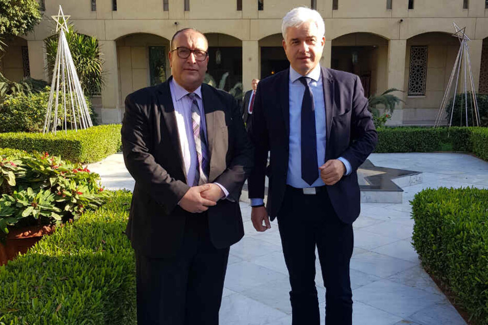 Planen einen Kulturaustausch: Ägyptens Opernchef Magdy Saber (l.) und Ballchef Hans-Joachim Frey.