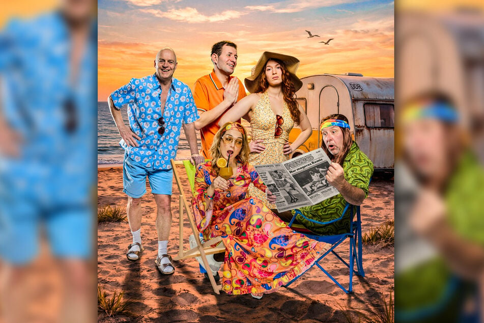 Die Ostsee-Camper (v.l.): Guido Fuchs, Christoph Ehrlichmann, Lydia Ernst, Lisa Lotte Preißler, Thomas Böttcher.