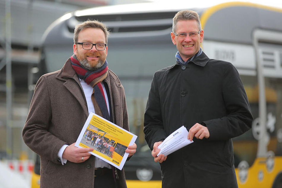 Verkehrsmanagement-Chef Martin Gawalek (42, l.) und Vorstand Andreas Hemmersbach (50) erwarten bis zu 200 Millionen Passagiere pro Jahr.