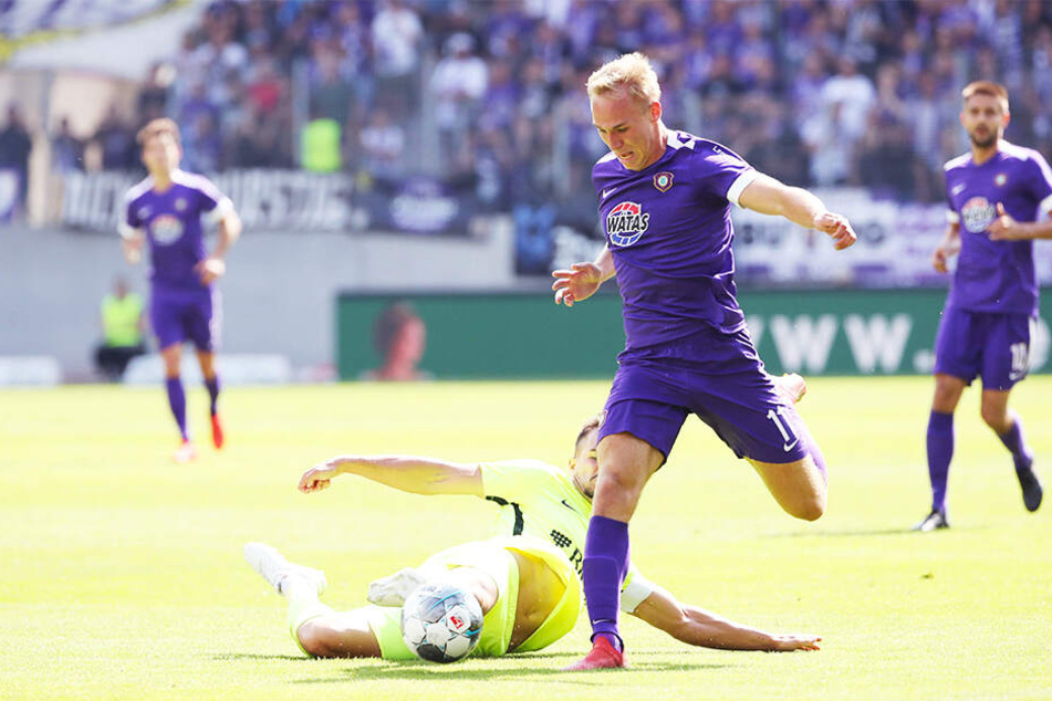 Florian Krüger wünscht FCE-Trainer Daniel Meyer "viel Kraft" für die kommende Zeit.
