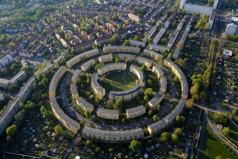 Der Rundling in Leipzig.