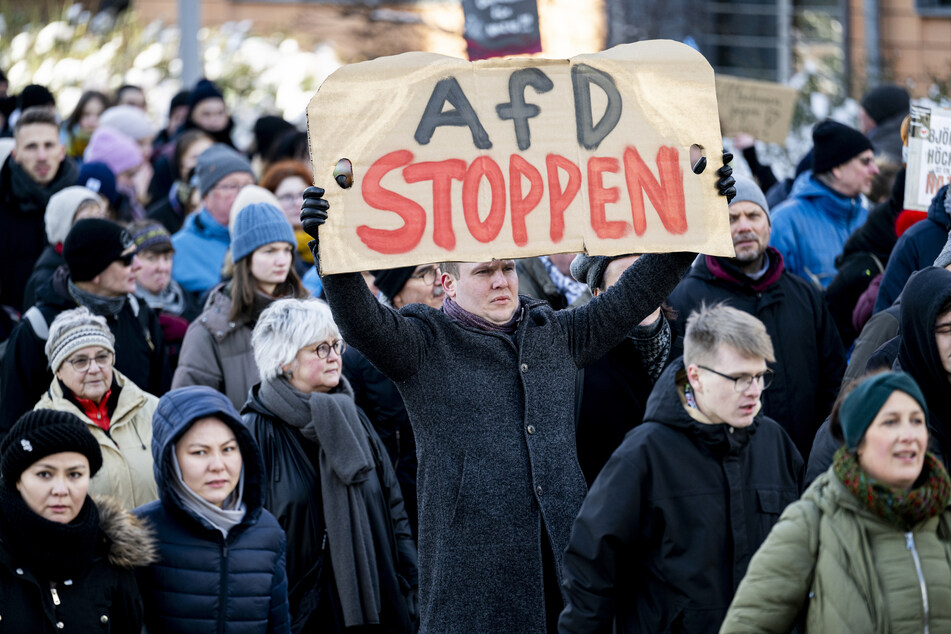 Auch in Erfurt wurde zuletzt gegen Rechtsextremismus und die AfD demonstriert. (Archivbild)