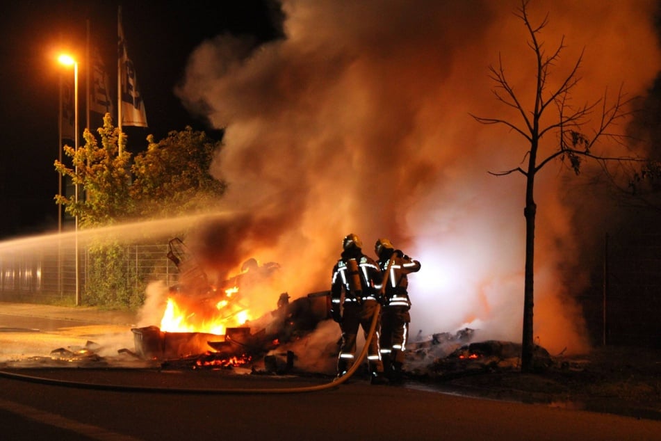 Im Gewerbegebiet Frankenheim bei Markranstädt ist es am frühen Montagmorgen zu einem Brand gekommen.