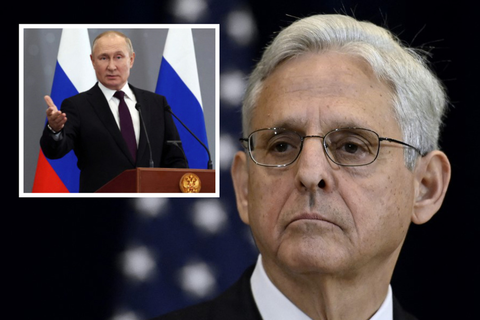 The US Justice Department, led by Attorney General Merrick Garland (r.), has uncovered two global schemes to send military technologies to Russia in violation of US sanctions.