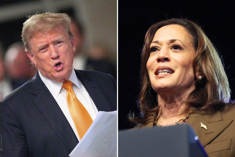 Kamala Harris slammed her presidential rival Donald Trump for what she called his "bald-faced lies" about abortion.