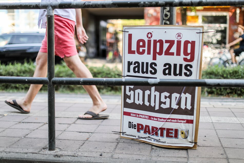 Die PARTEI polarisierte auch in der Vergangenheit schon mit ihrer Wahlwerbung. (Archivbild)