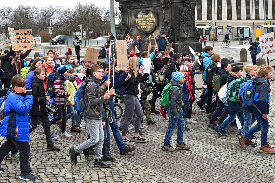 Am Freitag wollen Dresdens Schüler mal wieder protestieren. (Archivfoto)