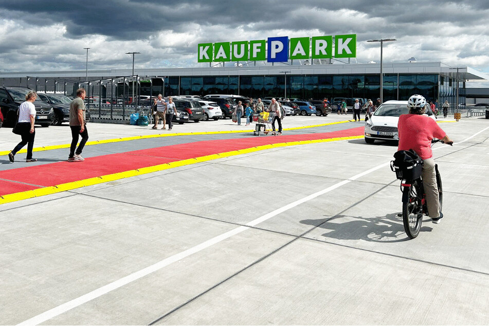 Der erste Bauabschnitt des Kaufparks Dresden ist fertig.