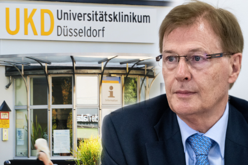 Nach dem Hacker-Angriff auf die Uniklinik Düsseldorf wollen mehrere Landtagsausschüsse den Ermittlungsstand klären. Eine Unterrichtung von Justizminister Peter Biesenbach (72, CDU) wird erwartet. (Fotomontage)
