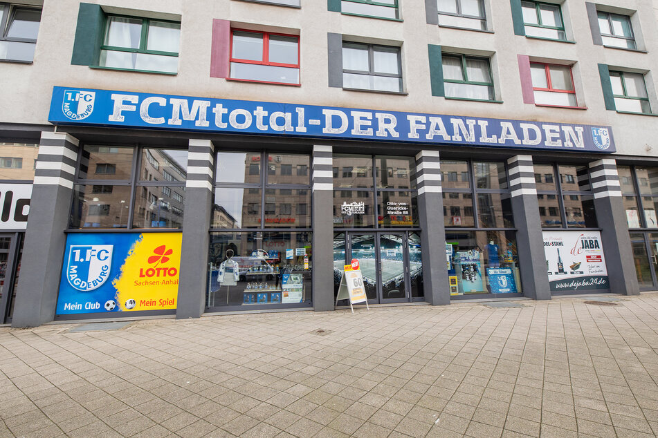 Der FCM-Shop auf der Otto-von-Guericke-Straße war bei Fans ein beliebter Anlaufpunkt.