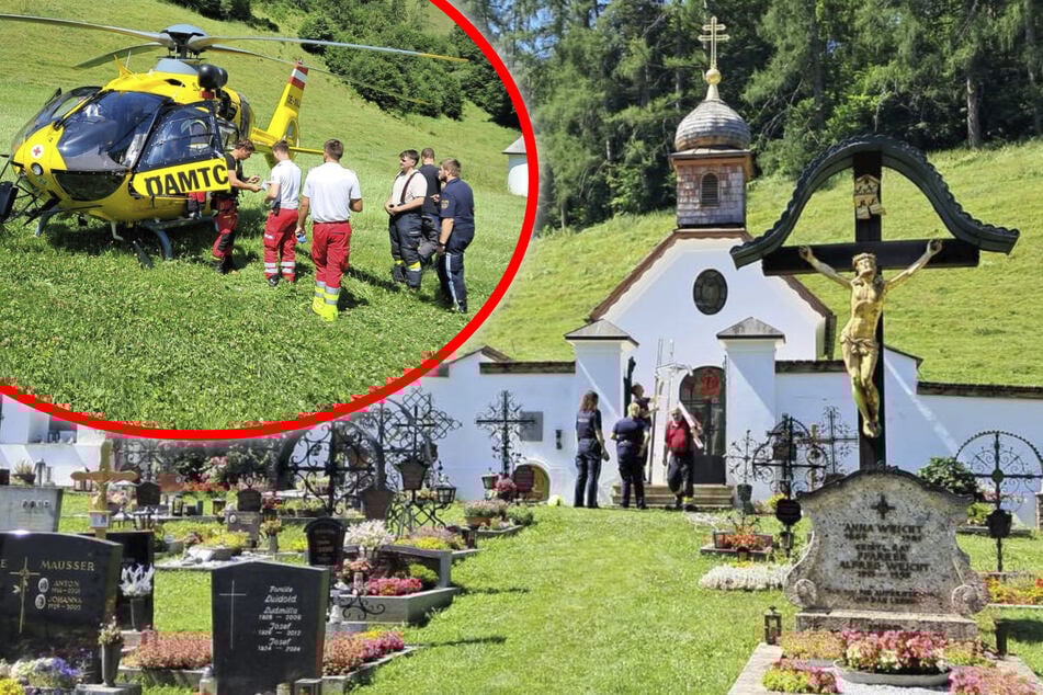 Unfall auf Friedhof: 17-Jähriger stürzt in Gruft