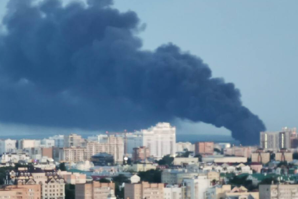 Eine gigantische Rauchsäule schwebte über Ryazan.