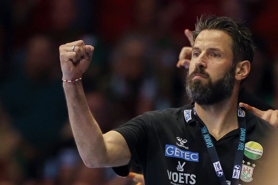 SCM-Coach Bennet Wiegert (44) konnte mit der Leistung seiner Mannschaft rundum zufrieden sein.