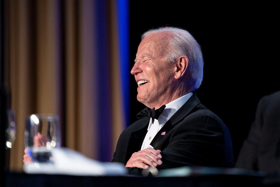 Biden took aim at a variety of targets, including Trump, Covid, and reporters.