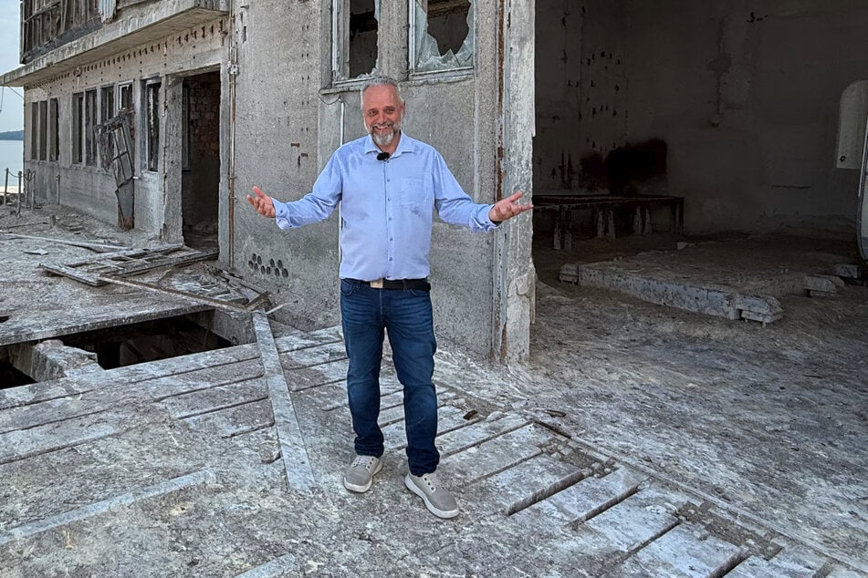 Oliver Pesendorfer (59) hat die Insel nach seinem Kauf im Juni erstmals besichtigt.