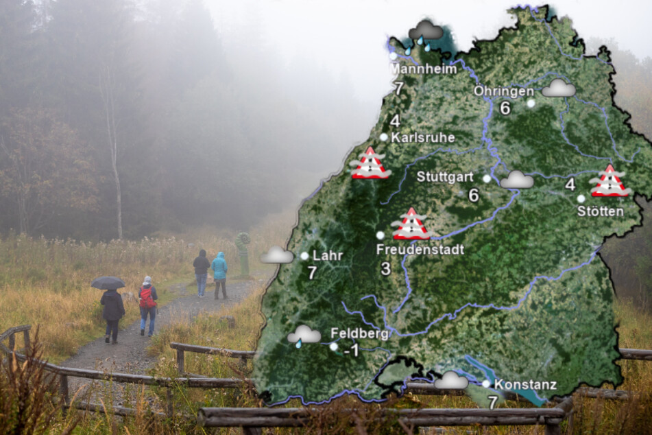 Am Wochenende wird das Wetter in Baden-Württemberg zumeist trüb. (Fotomontage)
