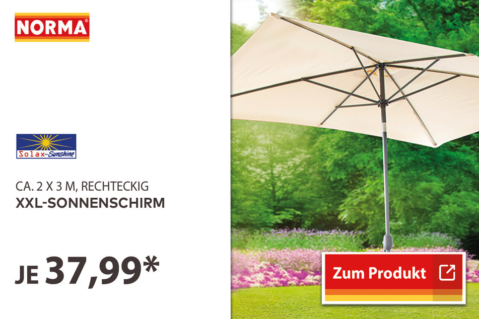 XXL-Sonnenschirm für 37,99 Euro