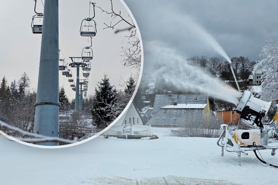 Schneekanonen laufen bereits: Wann öffnen die Skigebiete in Sachsen?