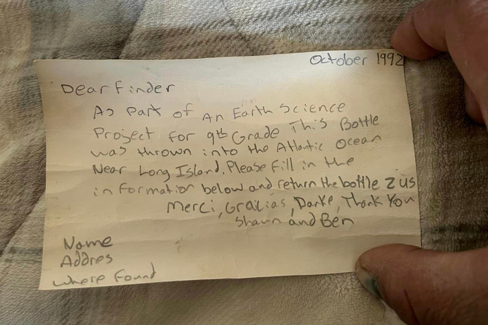 Der Brief wurde im Oktober 1992 versendet.