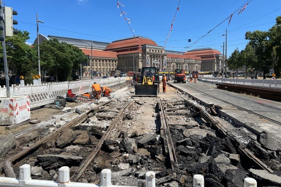 Der Sonderfahrplan gilt aufgrund der Gleiserneuerungen am Hauptbahnhof und in Gohlis noch bis zum 16. August.