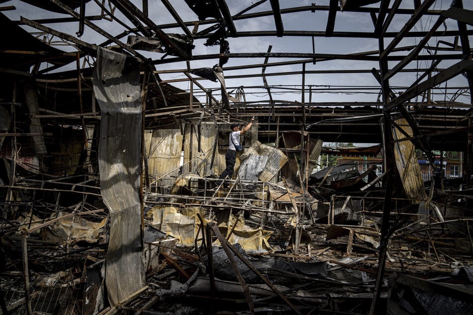 Russland attackierte die ukrainische Stadt Nikopol heftig mit Drohnen und Artillerie. (Archivfoto)