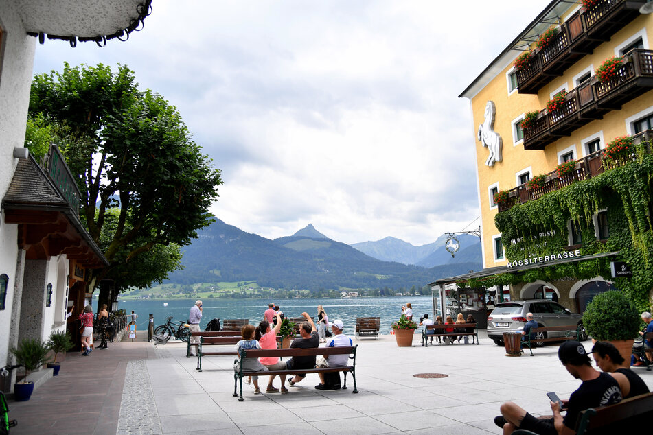 Der Schiffsanlegeplatz in St. Wolfgang am Wolfgangsee.