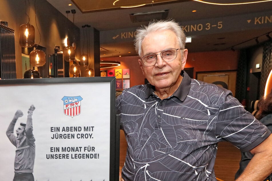 Blieb in seinen 80 Jahren seiner Heimatstadt Zwickau immer treu: Jürgen Croy bei der Premiere seiner Doku.