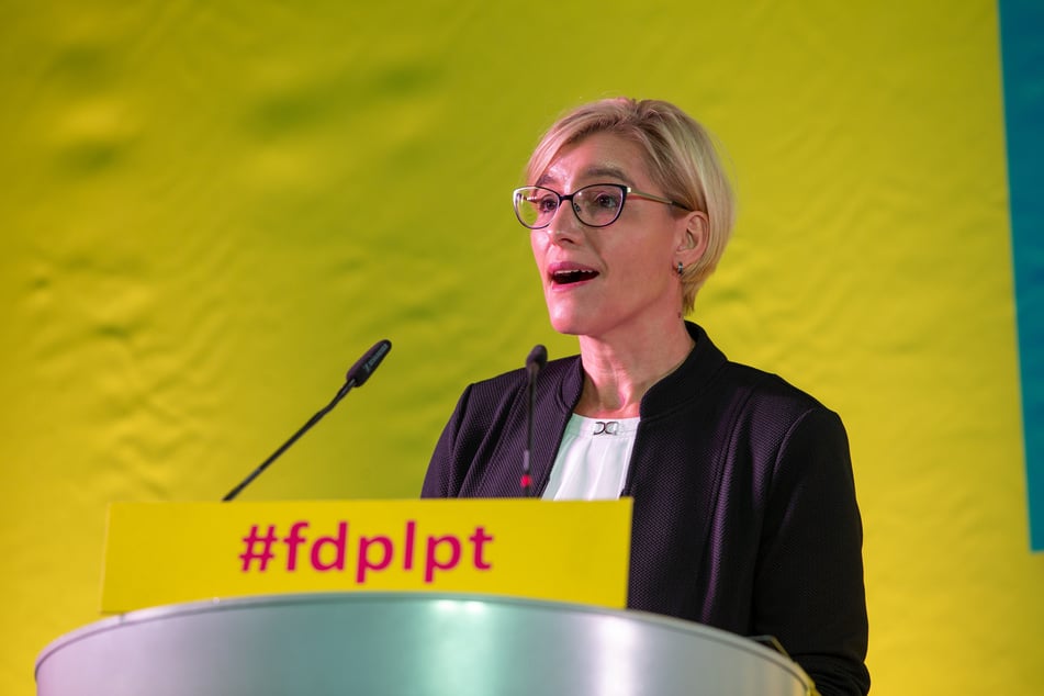 Die Landesvorsitzende der FDP Sachsen, Anita Maaß (45).